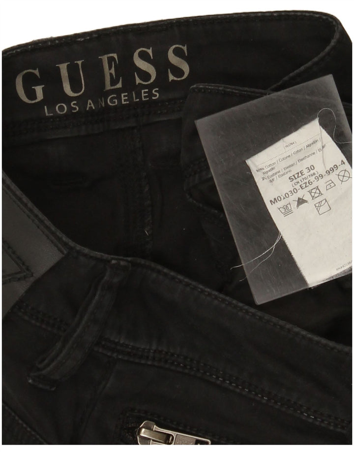 Guess Γυναικείο Slim Jeans W30 L34 Μαύρο βαμβακερό