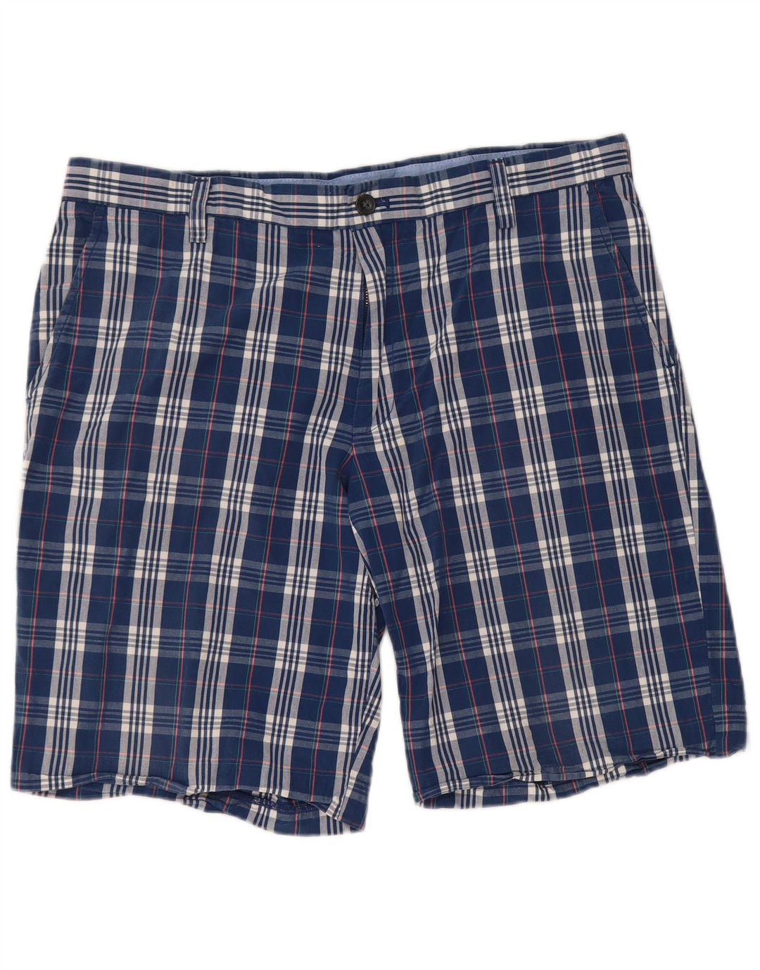 Ανδρικό σορτς Chino IZOD W36 Large Navy Blue Check Βαμβακερό