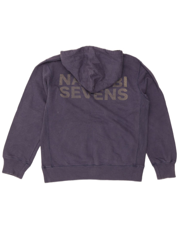 Jack Wills Ανδρικό γραφικό με κουκούλα, μεσαίο μπλε βαμβακερό