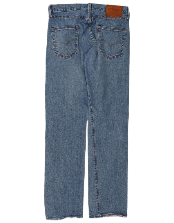 Levi's Mens 501 Straight Jeans W30 L32 Blue Cotton
