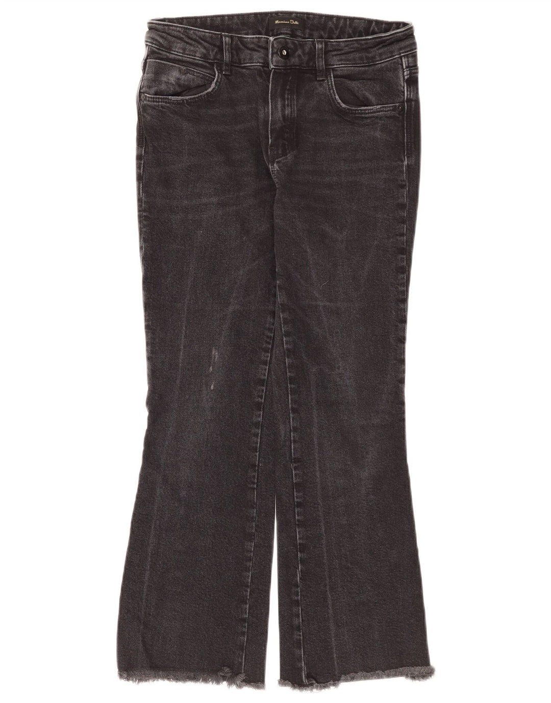 Massimo Dutti Γυναικείο τζιν μποτάκι EU 36 XS W26 L25 μαύρο βαμβακερό