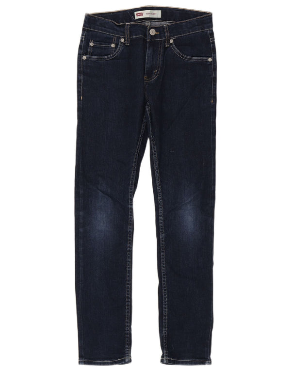 Levi's Boys 510 Skinny Jeans 11-12 ετών W36 L28 Navy Blue Cotton