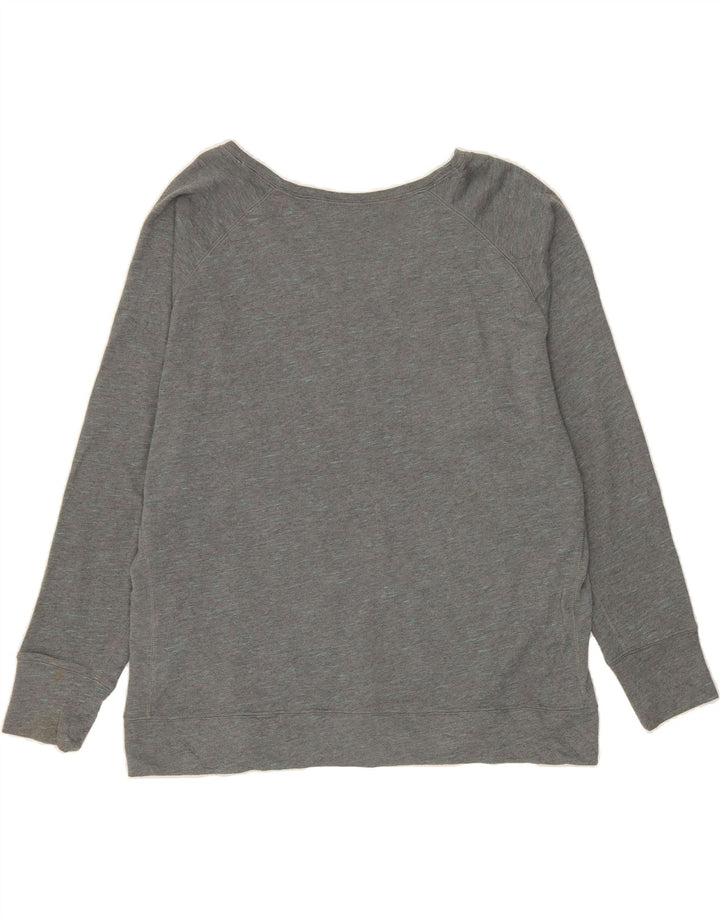 NIKE Womens Dri Fit Oversized Sweatshirt Jumper UK 18 XL Grey Polyester Vintage Nike and Second-Hand Nike from Messina Hembry 