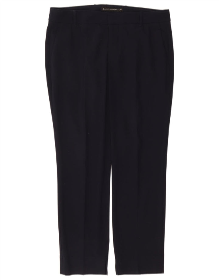 Zara Γυναικείο Slim Suit Παντελόνι Medium W28 L26 Navy Blue Polyester