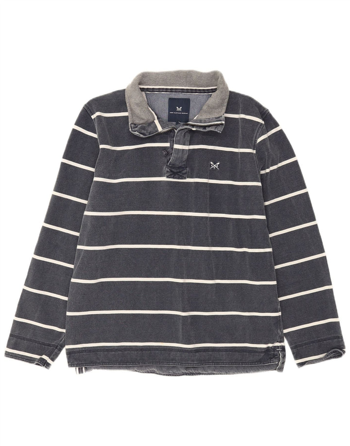 ΕΝΔΥΜΑΤΑ ΠΛΗΡΩΜΑΤΟΣ Ανδρική φούτερ με φερμουάρ πουκάμισο με μεσαίο μπλε ναυτικό ριγέ