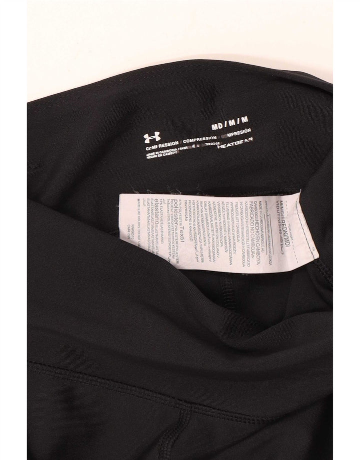 Under Armour Γυναικεία Heat Gear Crop leggings UK 14 Medium Black Polyester