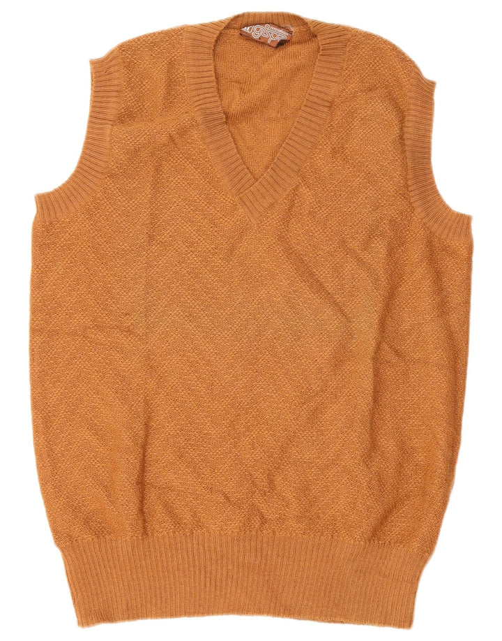Ανδρικό γιλέκο Gispa Tank Top IT 52 Large Brown Chevron New Wool