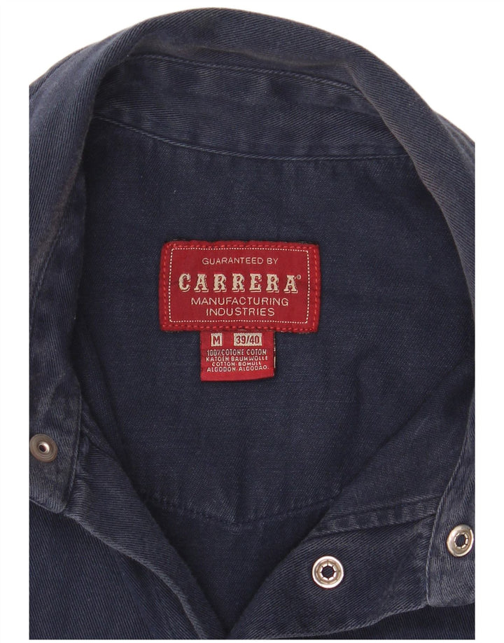 Ανδρικό πουκάμισο Carrera Μέγεθος 39/40 Medium Navy Blue Βαμβακερό