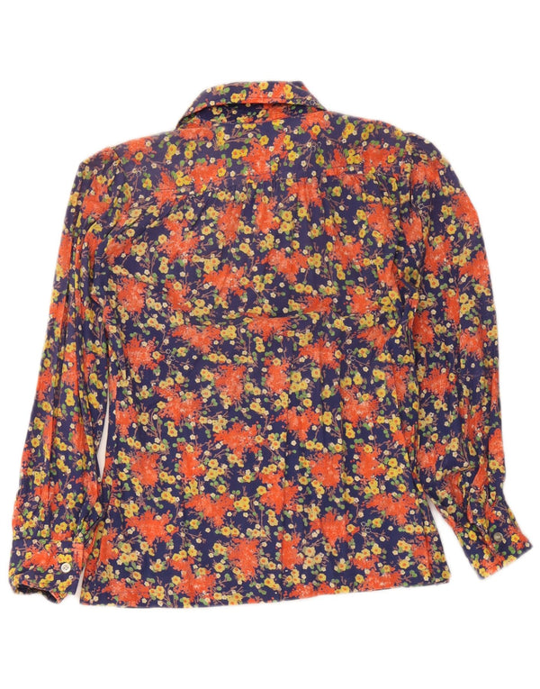 Vintage Γυναικείο Πουκάμισο Μπλούζα IT 42 Medium Πολύχρωμο Floral