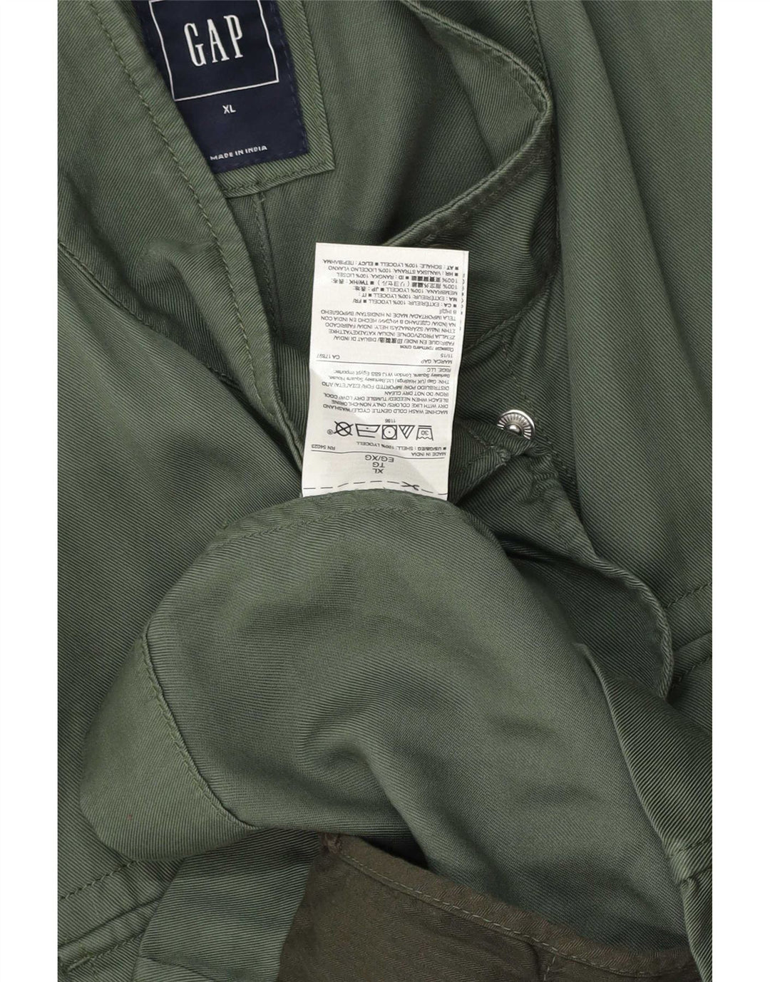 Gap Womens Utility Gilet UK 18 XL Green Lyocell