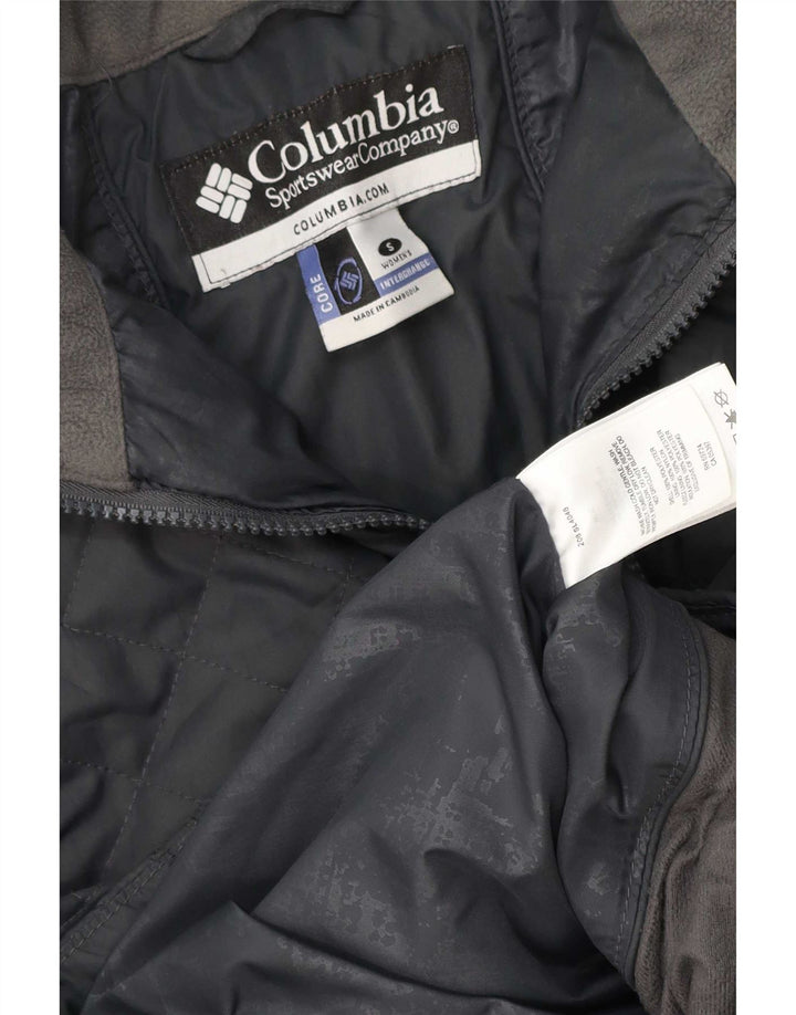 Columbia Γυναικείο Καπιτονέ μπουφάν UK 10 Μικρό Γκρι Πολυεστέρας
