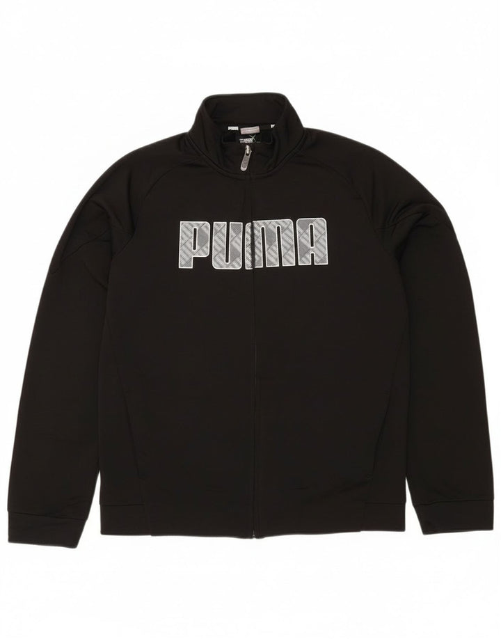 Μπουφάν Puma Boys Graphic αθλητική φόρμα 13-14 ετών Μαύρο Πολυεστέρα
