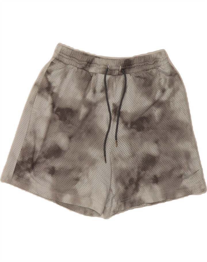 NIKE Womens Sport Shorts UK 10 Small Grey Tie Dye Polyester Vintage Nike and Second-Hand Nike from Messina Hembry 