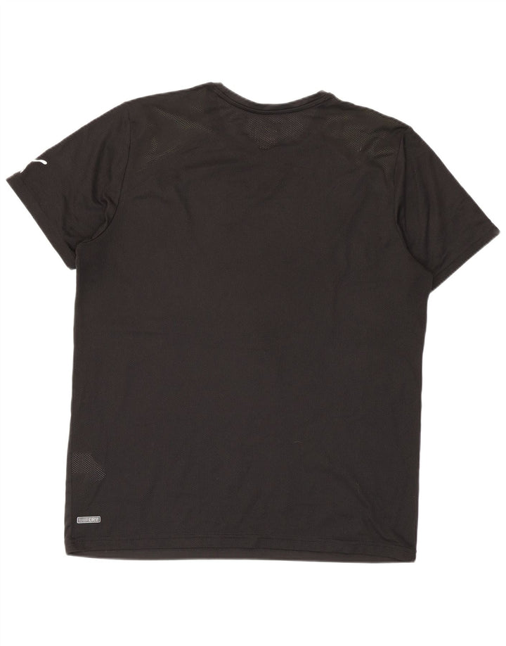 Ανδρικό γραφικό μπλουζάκι Puma Top Large Black Colourblock Πολυεστέρας