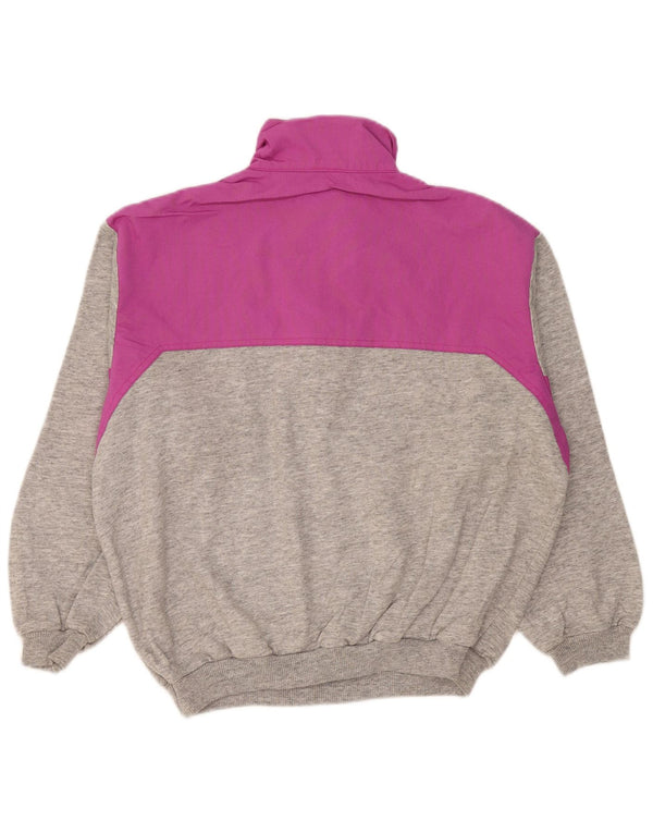 Belfe & Belfe ανδρικό φούτερ με φερμουάρ Jumper IT 52 Large Grey Colourblock
