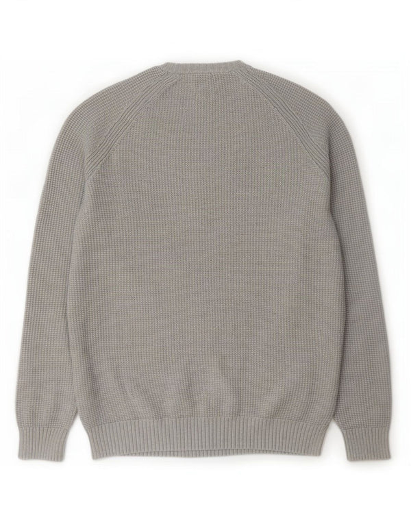 Zara Mens Crew Neck Jumper Sweater Large Grey