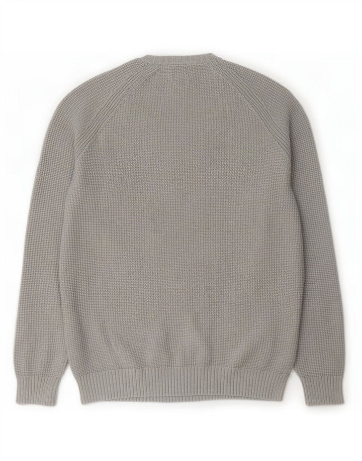 Ανδρικό πουλόβερ Zara Crew Neck Jumper Large Grey