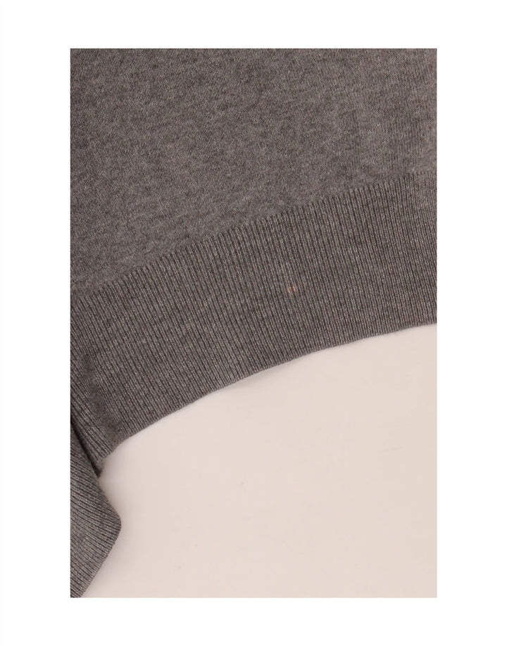 POLO RALPH LAUREN Ανδρικό πουλόβερ με λαιμόκοψη σε μεσαίο βαμβακερό γκρι