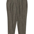 Zara Γυναικείο Crop Suit Παντελόνι Medium W28 L24 Khaki Polyester