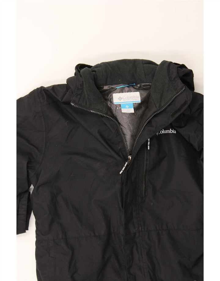 COLUMBIA Boys Omni-Shield Windbreaker Jacket 14-15 Years Large Black Vintage Columbia and Second-Hand Columbia from Messina Hembry 