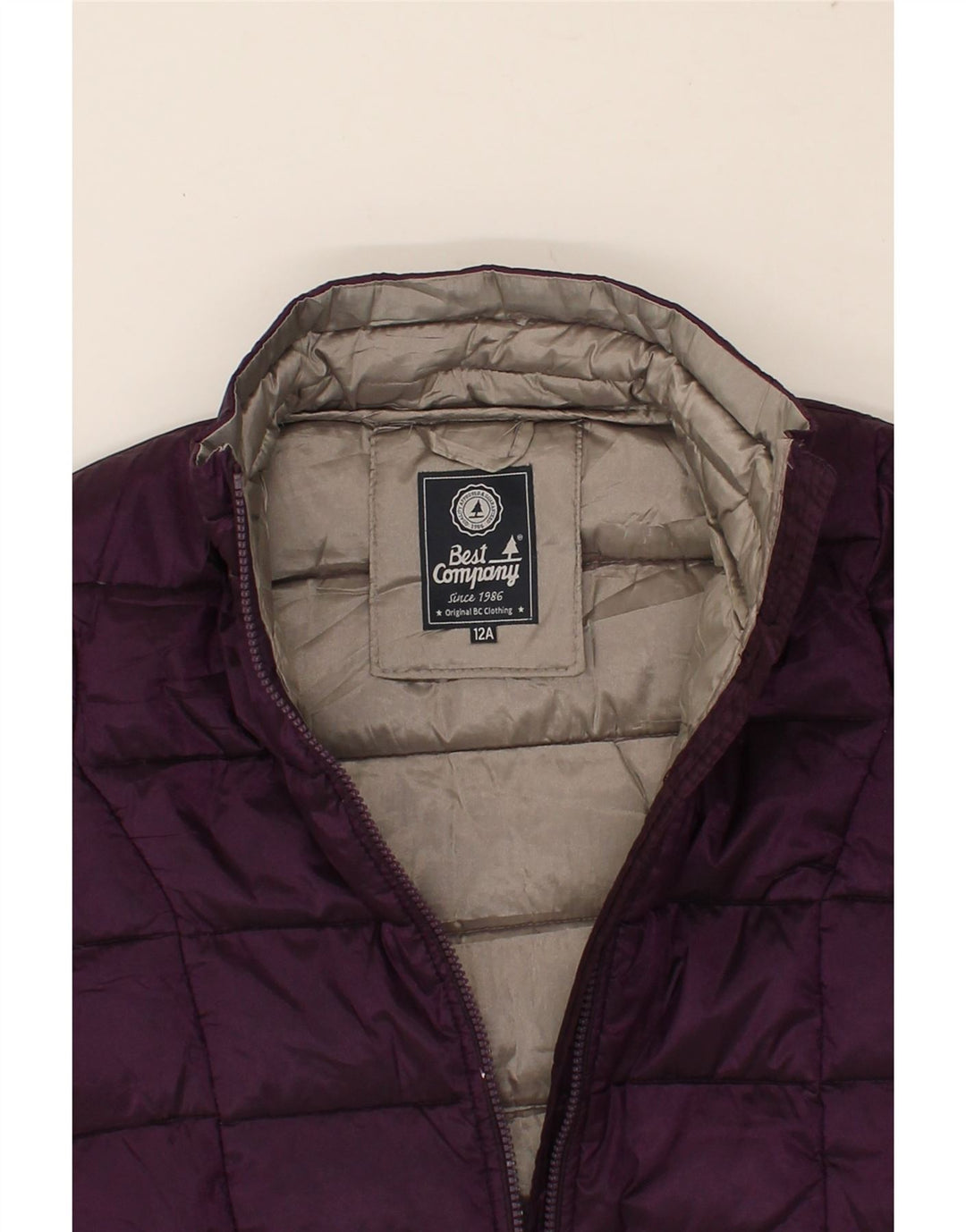 BEST COMPANY Girls Padded Jacket 11-12 Years Purple Polyester Vintage Best Company and Second-Hand Best Company from Messina Hembry 