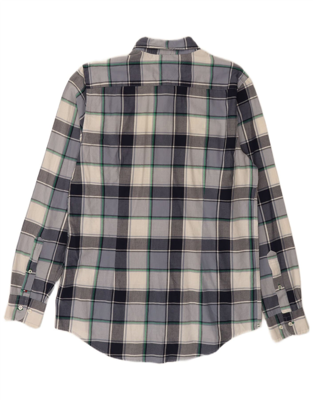 Ανδρικό πουκάμισο Tommy Hilfiger Slim Fit Large Blue Check Cotton
