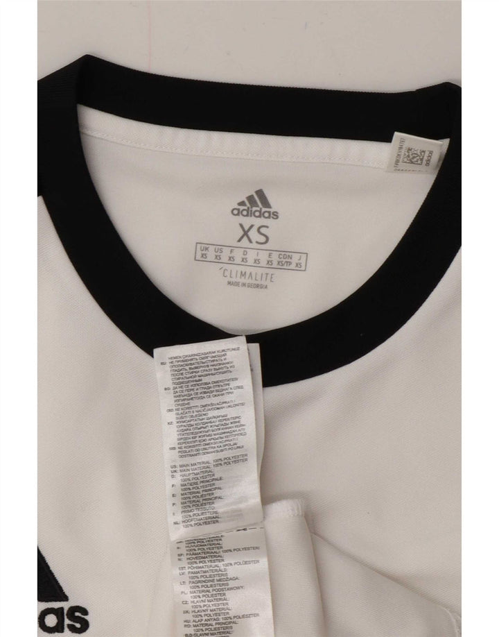 Ανδρικό T-Shirt Climalite Adidas Top XS White Colourblock Polyester