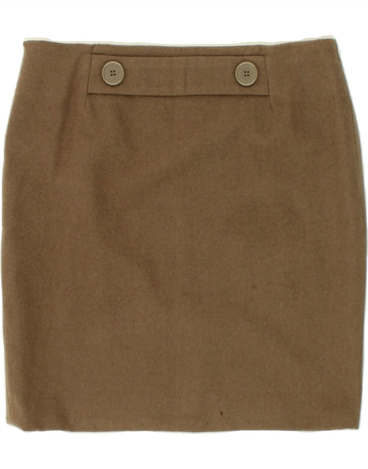 BLU NAUTA Womens Pencil Skirt IT 46 Large W34  Brown Wool Vintage Blu Nauta and Second-Hand Blu Nauta from Messina Hembry 