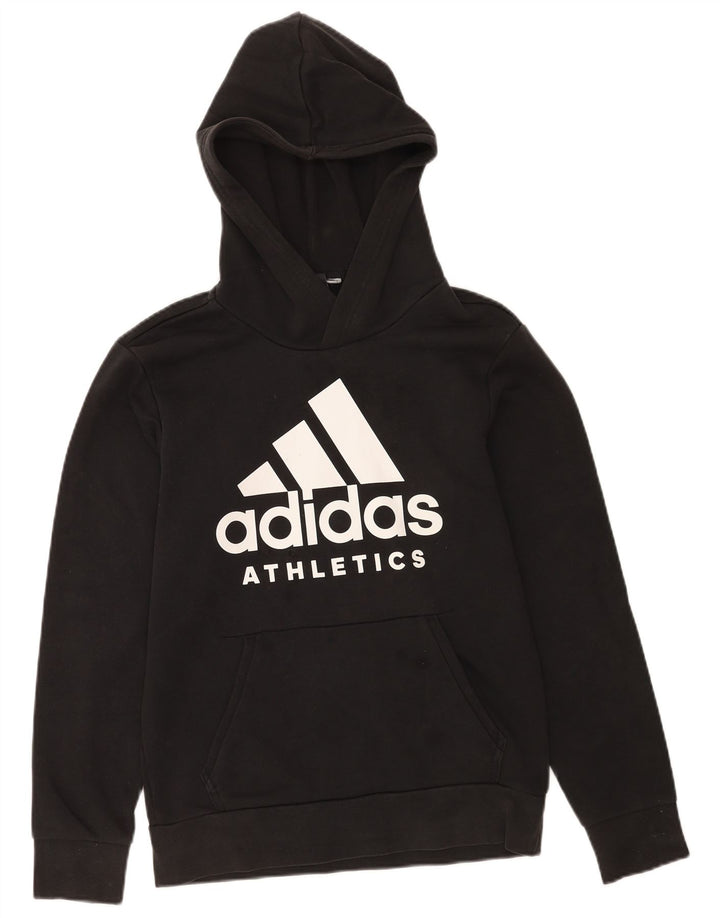 Ανδρικό γραφικό κουκούλα Adidas Μικρό Μαύρο