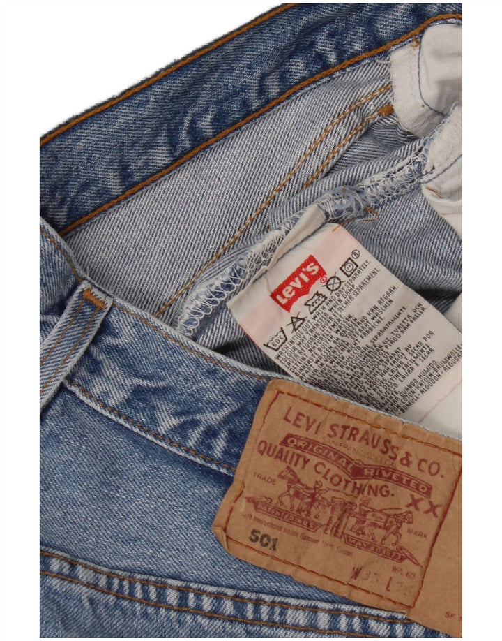 LEVI'S Ανδρικό τζιν 501 ίσιο W33 L29 Μπλε βαμβακερό