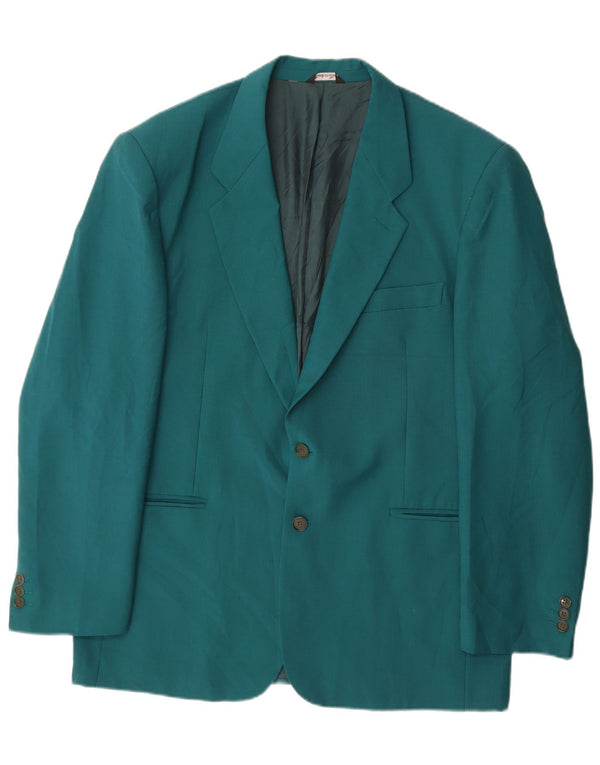 Vintage Ανδρικό Μπουφάν Blazer IT 54 2XL Μπλε Μαλλί