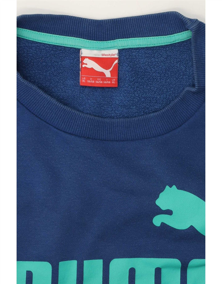 Ανδρικό γραφικό φούτερ Puma Jumper XL Blue