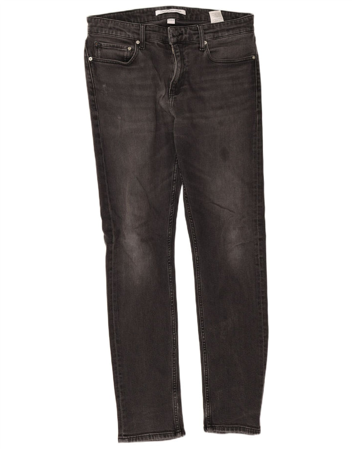 Calvin Klein Ανδρικό Slim Jeans W32 L32 Γκρι βαμβακερό