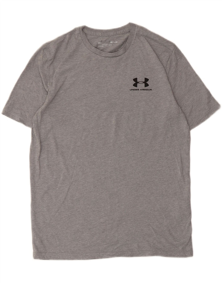 Under Armour Ανδρικό T-Shirt Top Μικρό Γκρι βαμβακερό