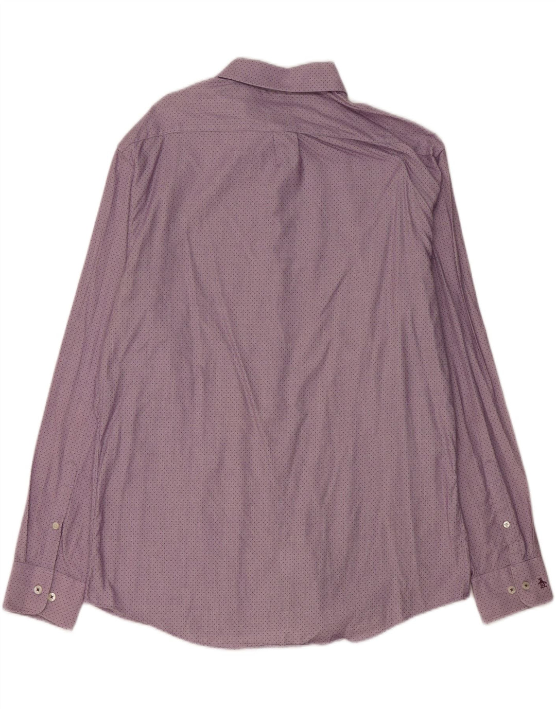 Ανδρικό πουκάμισο Penguin Slim Fit Μέγεθος 16 1/2 Μεγάλο βαμβακερό μωβ στίγματα