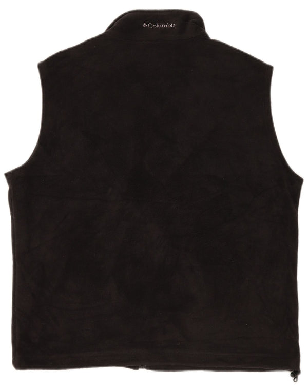 COLUMBIA Γυναικείο Fleece Gilet UK 16 Μεγάλος Μαύρος Πολυεστέρας