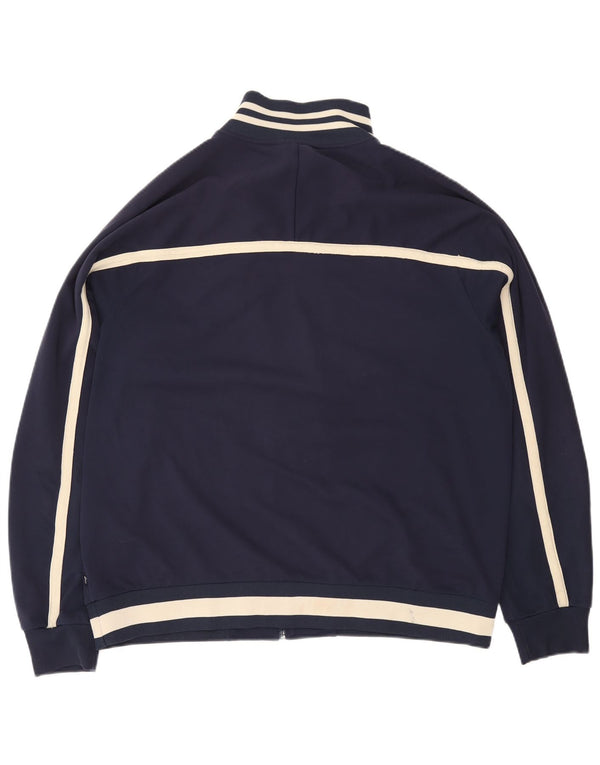 Ανδρική φόρμα ASICS Top Jacket XL Navy Blue Colorblock Polyester