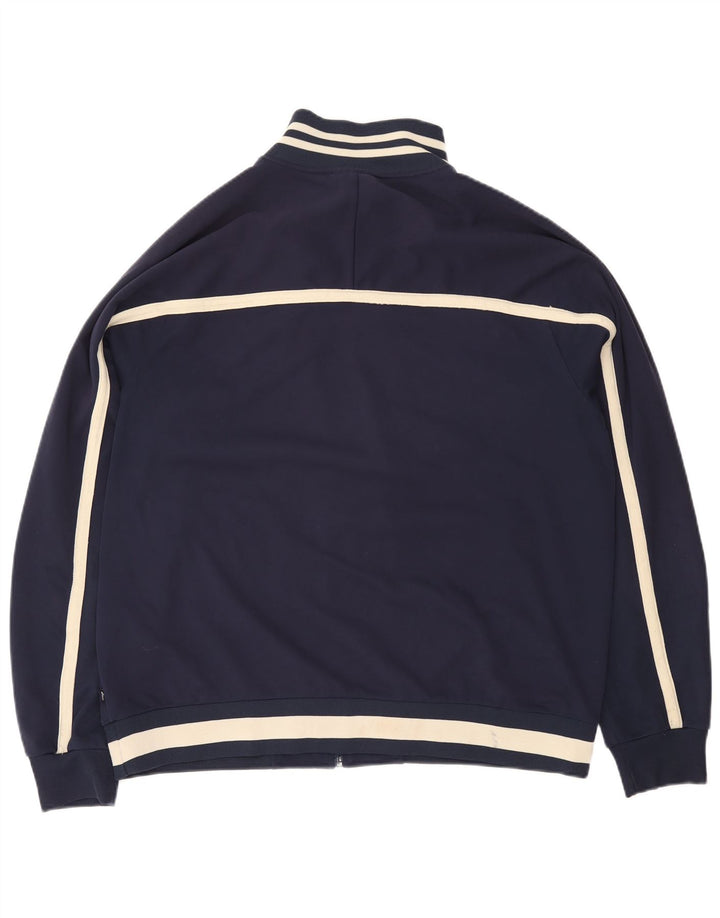 Ανδρική φόρμα ASICS Top Jacket XL Navy Blue Colorblock Polyester