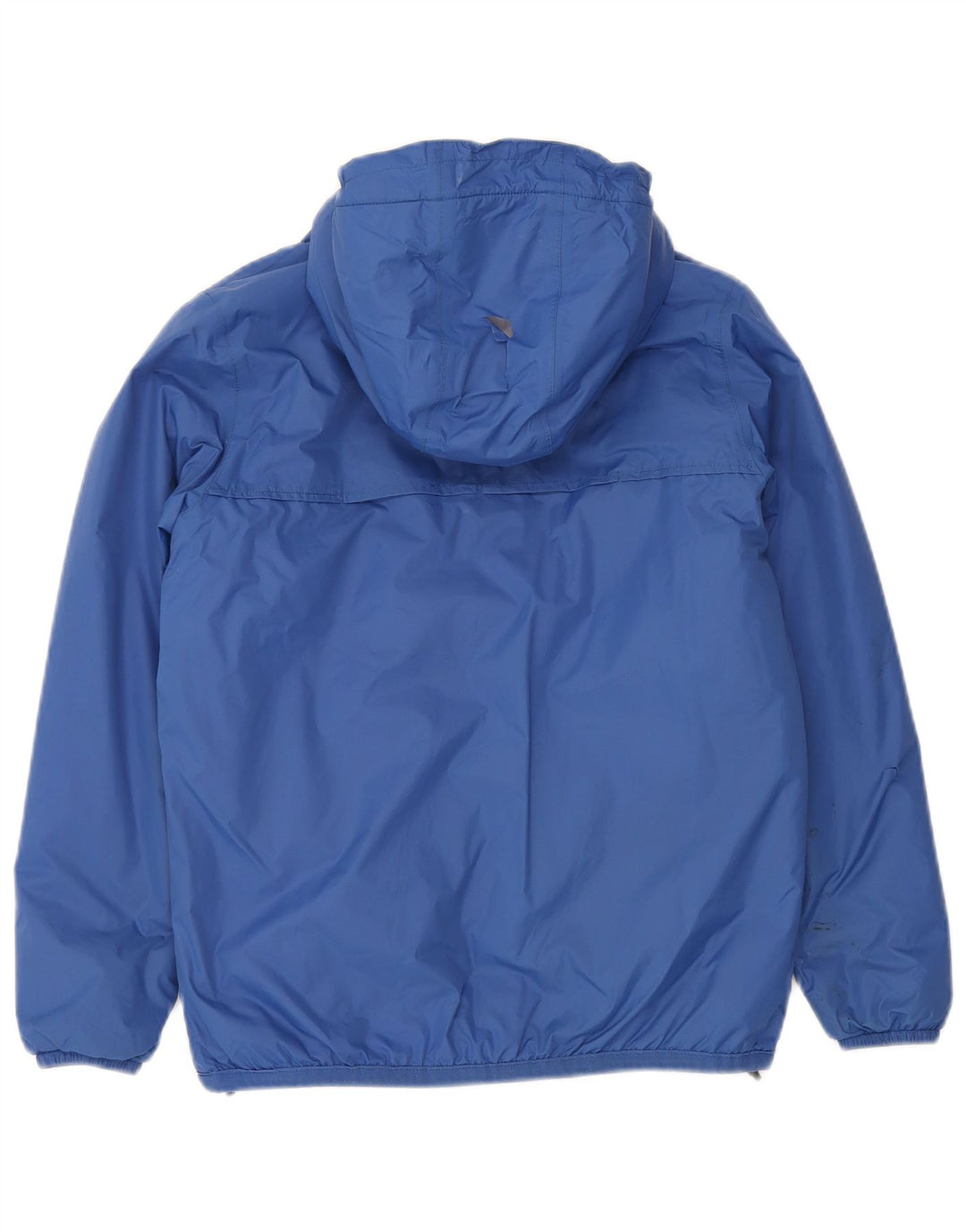 K-Way Boys Hooded Windbreaker Jacket 11-12 Years Blue Polyamide