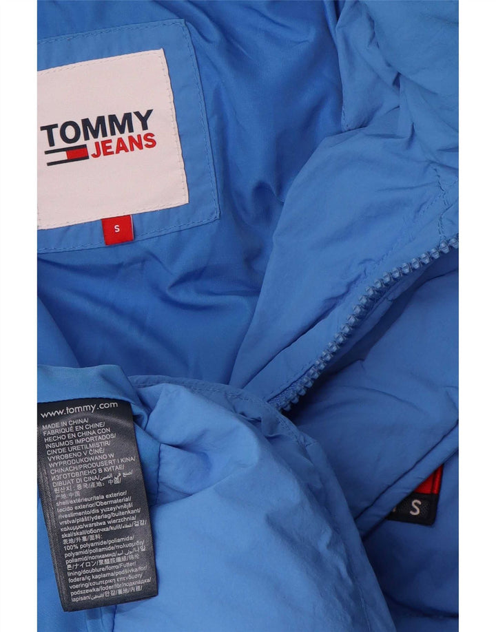 Tommy Hilfiger Ανδρικό παλτό με κουκούλα UK 36 Small Blue Polyamide
