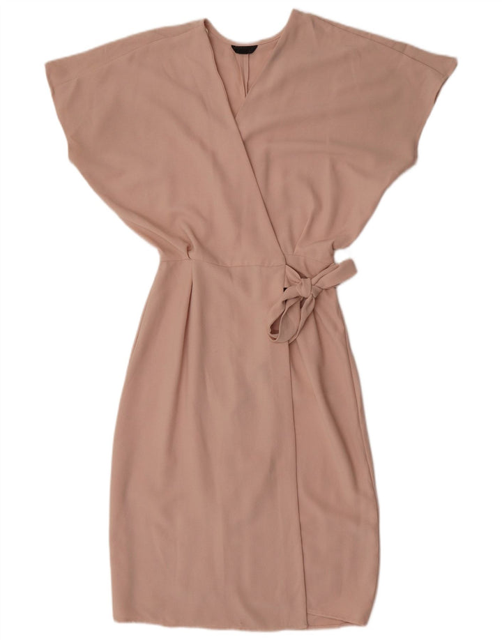 Topshop Γυναικείο φόρεμα με ρολό UK 6 XS Beige Polyester