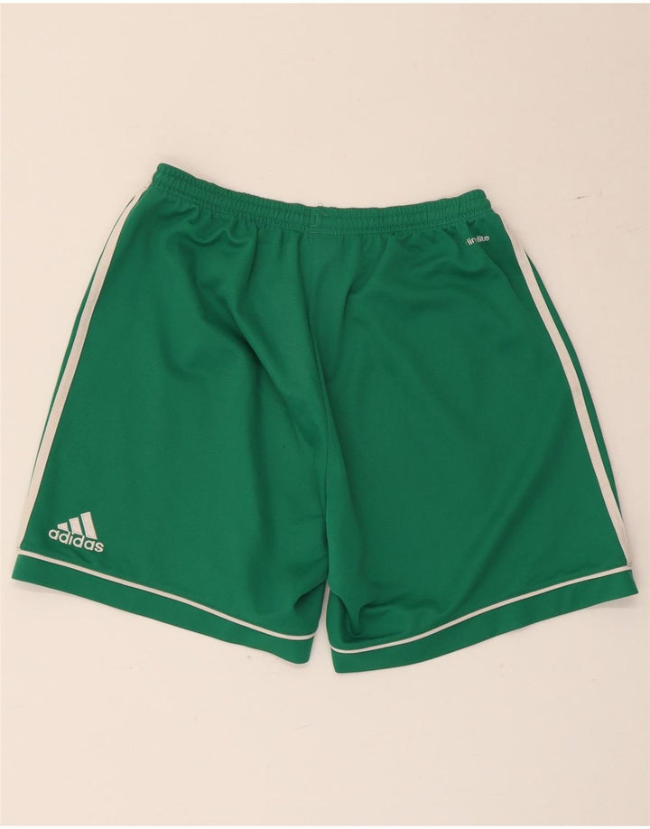 Ανδρικό αθλητικό σορτς Adidas Climalite από μεσαίο πράσινο πολυεστέρα