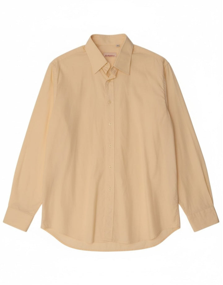 Ανδρικό πουκάμισο Gian Marco Venturi 17 43 XL Μπεζ βαμβακερό