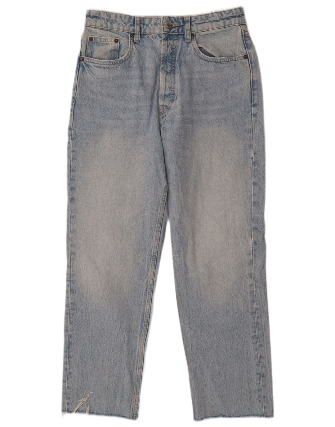 ZARA Γυναικείο Cropped Jeans EU 38 Small W28 L25 Blue Cotton