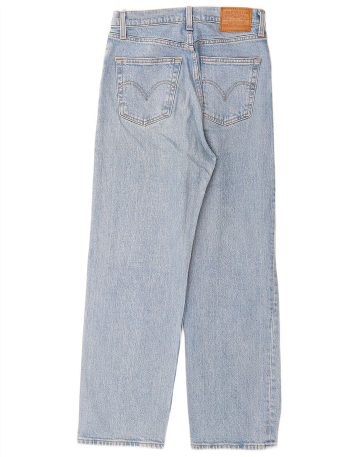 Levi's Womens Ribcage Distressed Straight Jeans W26 L27 Μπλε βαμβακερό
