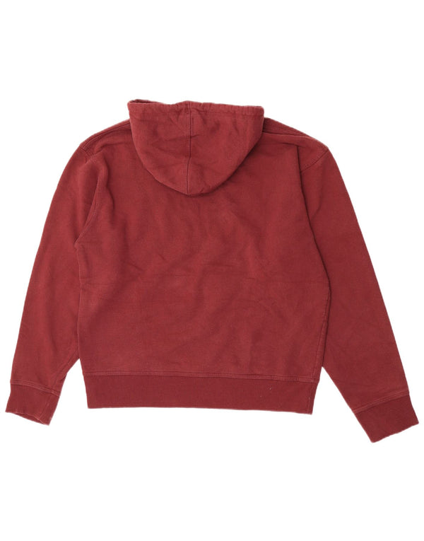 Champion Mens Hoodie Jumper Medium Maroon Βαμβάκι
