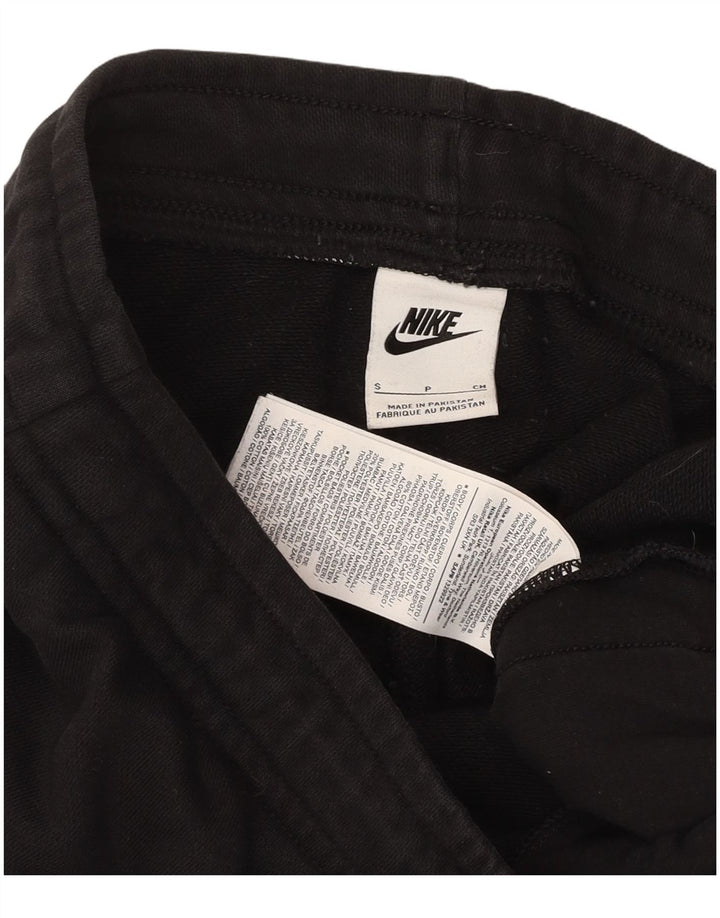 NIKE Mens Tracksuit Trousers Joggers Small  Black Cotton