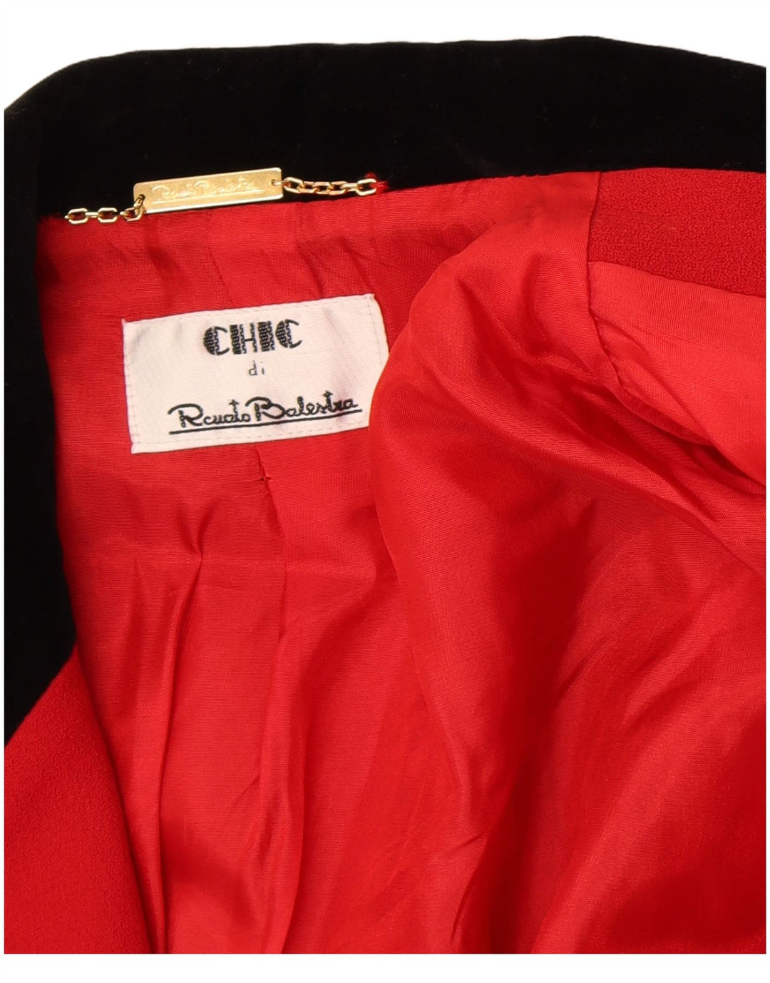 Renato Balestra Γυναικείο σακάκι με 3 κουμπιά σακάκι IT 40 Small Red Classic