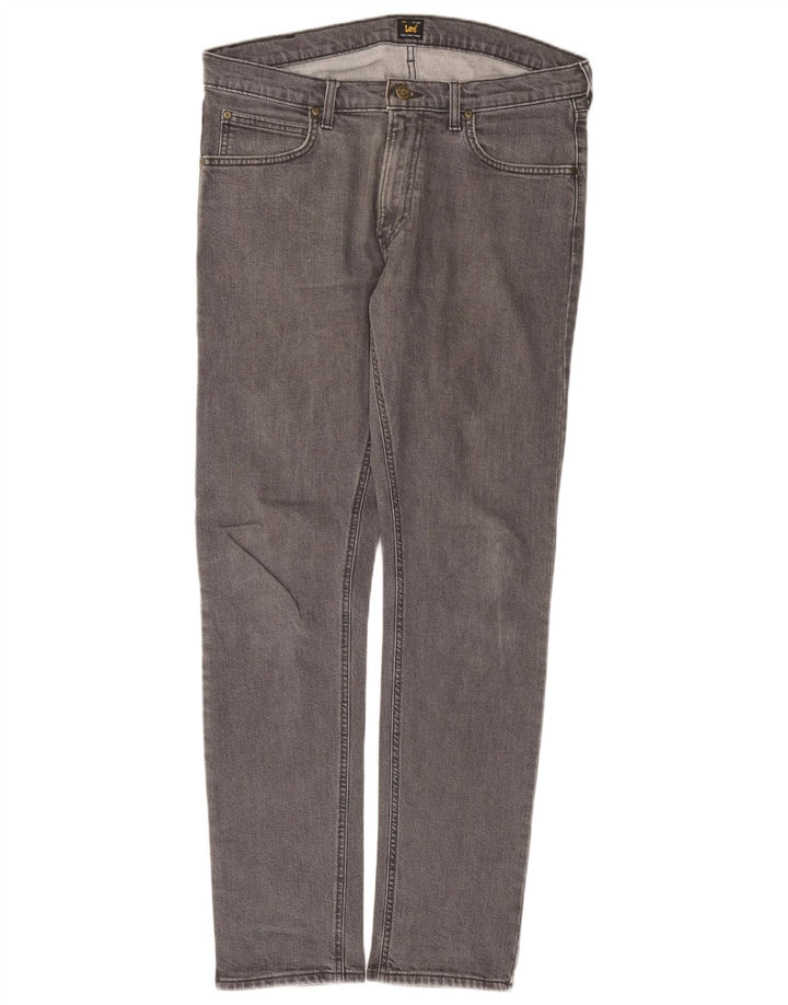 Lee Mens Luke Slim Jeans W34 L32 Γκρι βαμβακερό