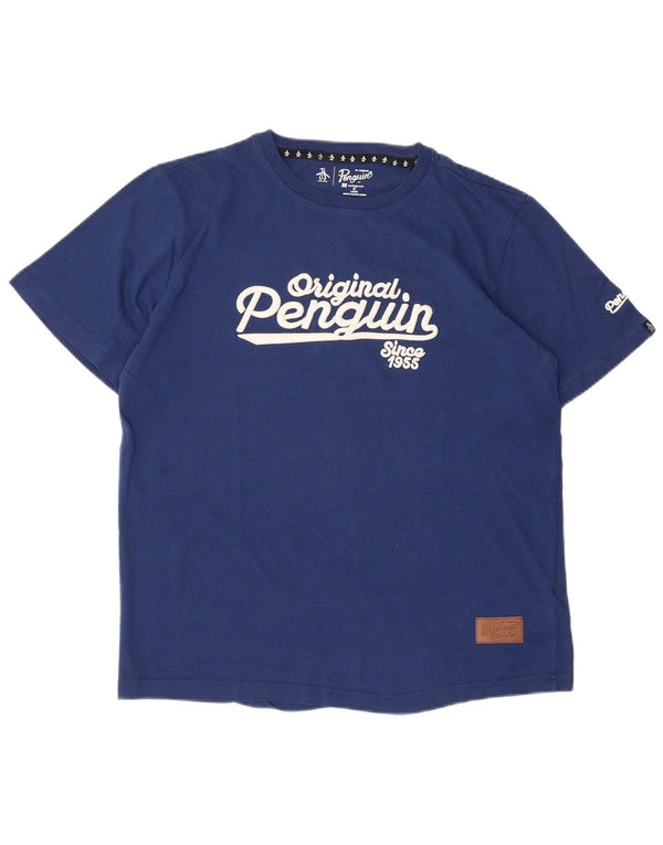 Γυναικείο γραφικό μπλουζάκι Penguin Top UK 16 Large Navy Blue από βαμβάκι